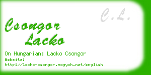 csongor lacko business card